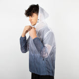Veste a capuche run ii Gris blanc