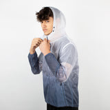 Veste a capuche run ii Gris blanc