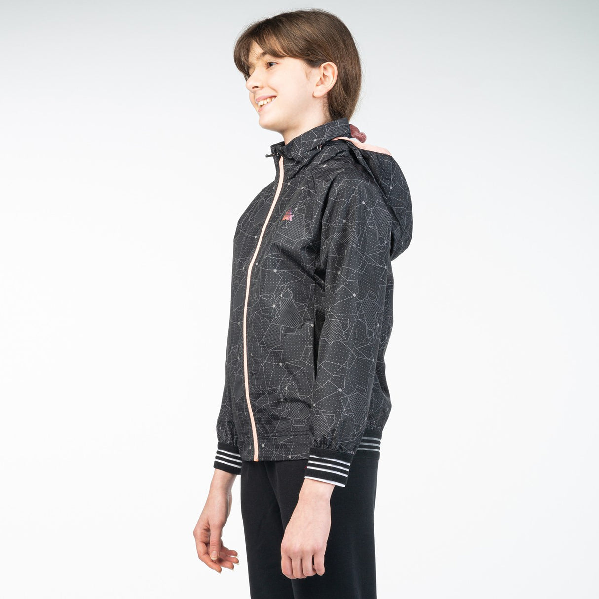 Veste a capuche galaxy Noir rose