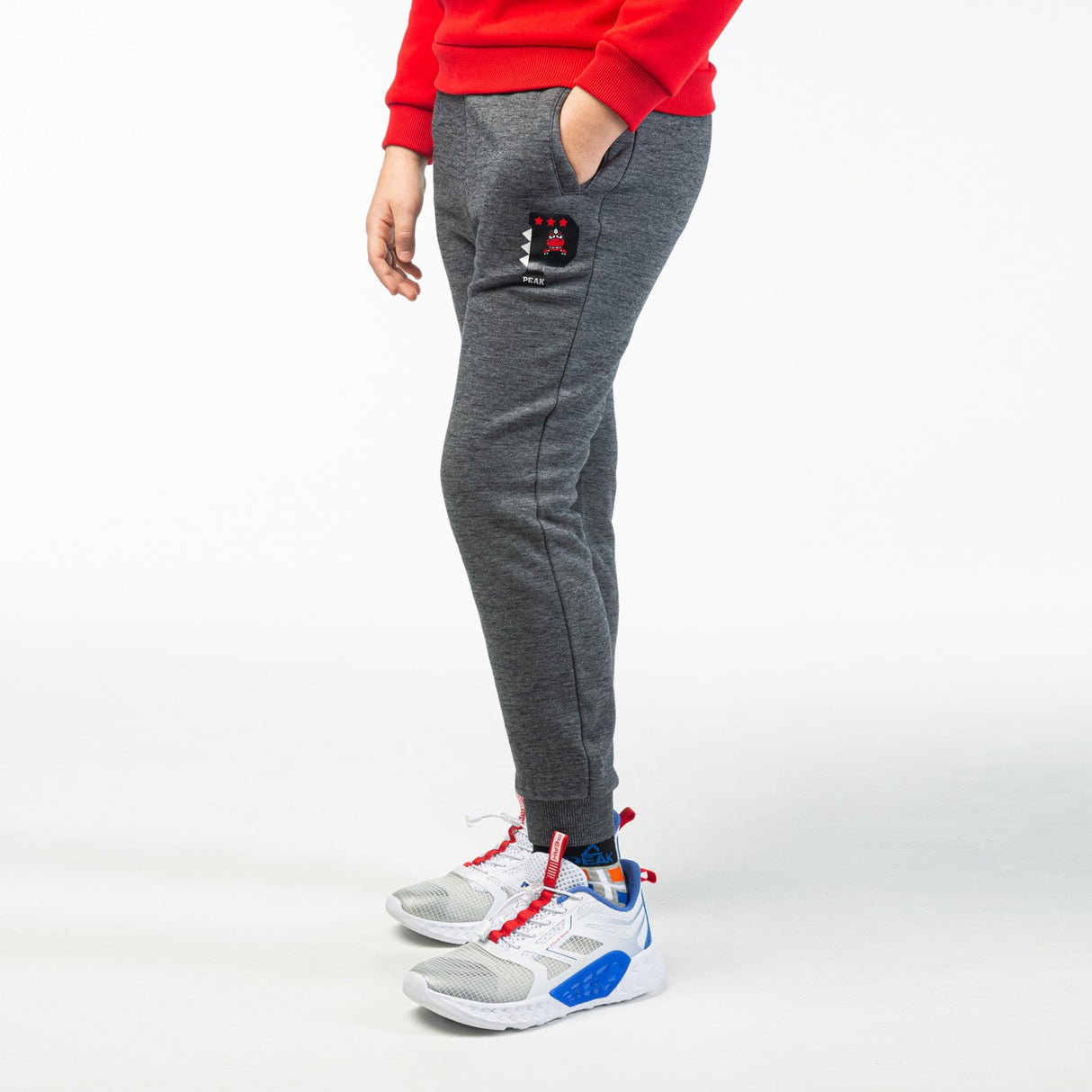 Pantalon peak kids dinosaure Gris