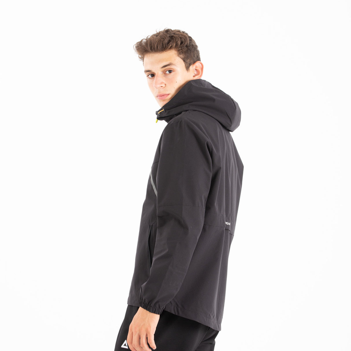 Veste a capuche run wind Noir