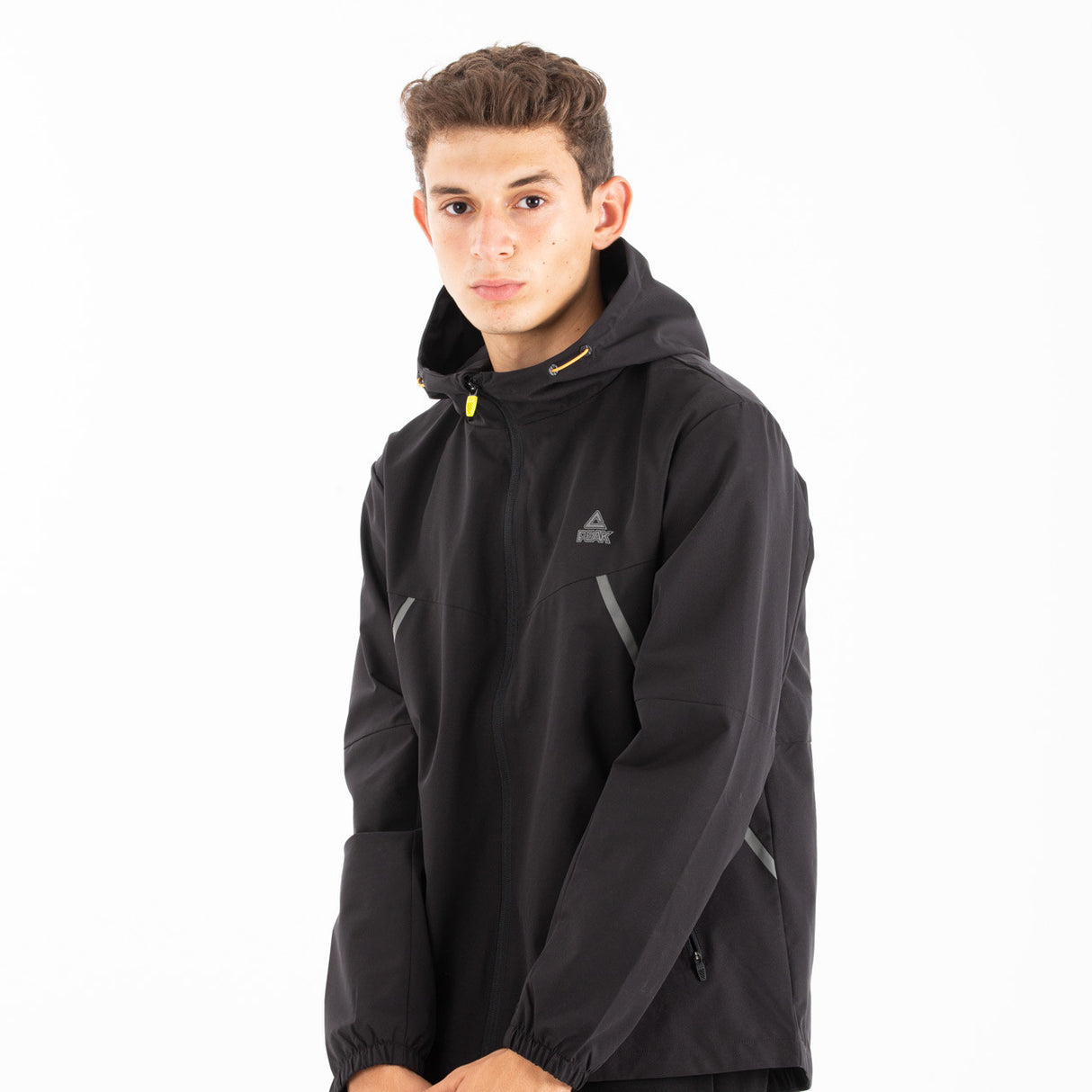 Veste a capuche run wind Noir