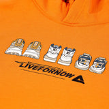 Sweat a capuche peak skate Orange