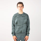 Sweatshirt live for now Vert noir