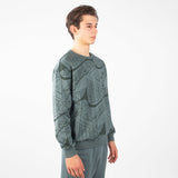 Sweatshirt live for now Vert noir
