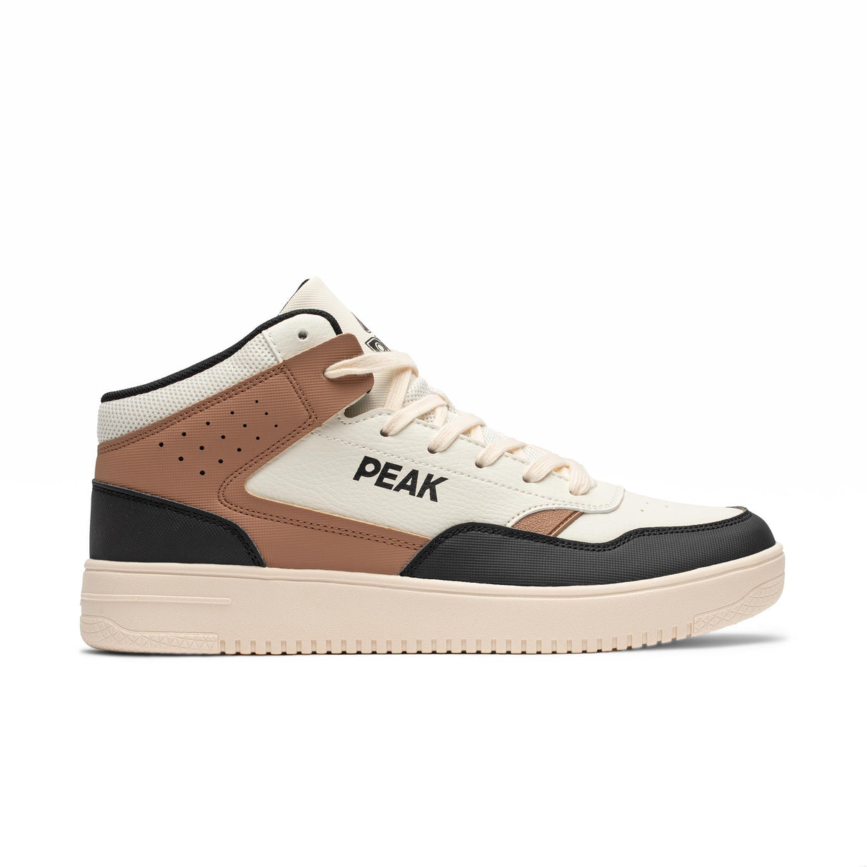Chaussure p-skate fusion high Blanc casse marron