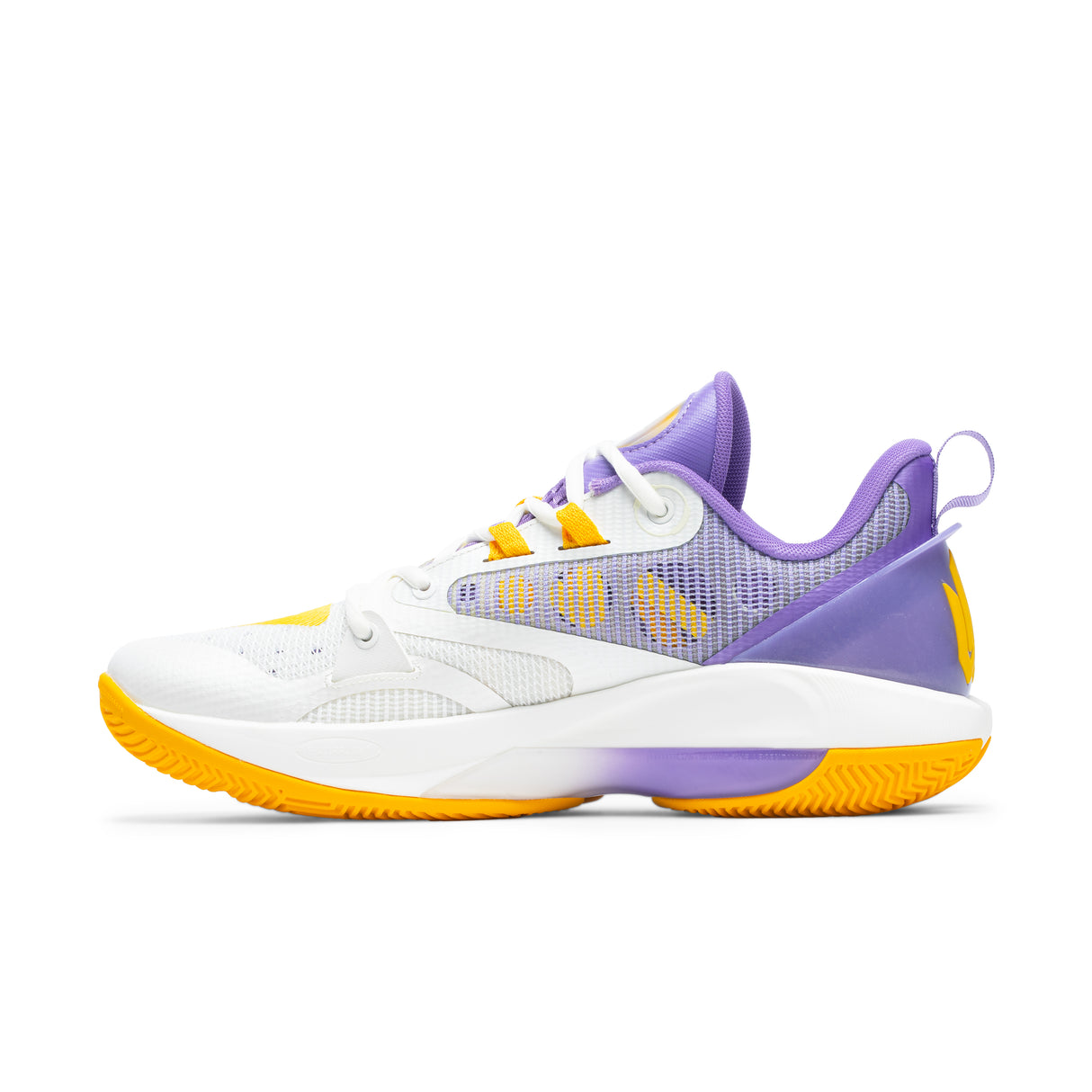 Chaussure wiggins fusion Blanc jaune violet