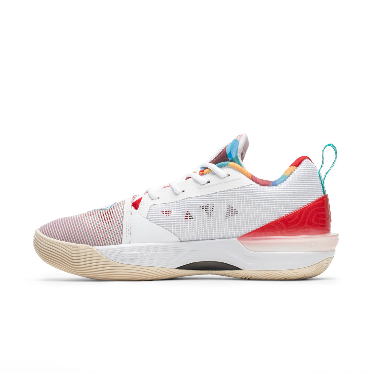 Chaussure thunder stride Blanc rouge